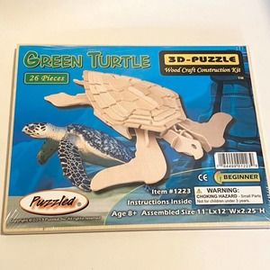 NEW Turtle 3D puzzle Wooden Sealed Puzzled